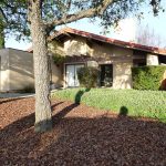 Single-family home with front yard